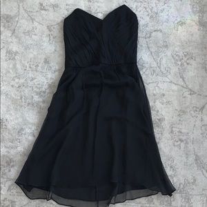 Helen Wang Black Chiffon Straplesss 100% silk